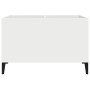 Mueble para discos madera contrachapada blanco 74,5x38x48 cm