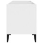Mueble para discos madera contrachapada blanco 74,5x38x48 cm