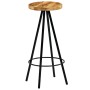 Taburetes de barra de cocina 4 unidades madera maciza de mango