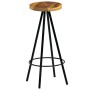 Taburetes de barra de cocina 4 unidades madera maciza de mango