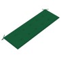 Banco Batavia con cojín verde madera maciza de teca 150 cm