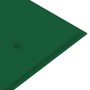 Banco Batavia con cojín verde madera maciza de teca 150 cm