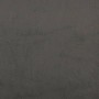 Colchón muelles ensacados terciopelo gris oscuro 100x200x20 cm
