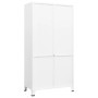 Armario industrial de metal blanco 90x50x180 cm