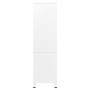 Armario industrial de metal blanco 90x50x180 cm