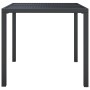 Mesa de jardín de acero gris antracita 80x80x72 cm