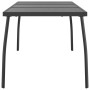 Mesa de jardín malla de acero gris antracita 165x80x72 cm