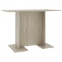 Mesa de comedor madera contrachapada roble sonoma 110x60x75cm