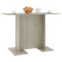 Mesa de comedor madera contrachapada roble sonoma 110x60x75cm