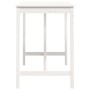 Mesa alta de bar madera maciza de pino blanco 140x80x110 cm
