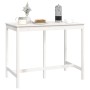 Mesa alta de bar madera maciza de pino blanco 140x80x110 cm