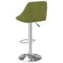 Taburete de cocina 2 unidades de terciopelo verde claro