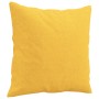 Cojines decorativos 2 uds tela amarillo claro 40x40 cm