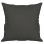 Cojines decorativos 2 uds tela microfibra gris oscuro 40x40 cm