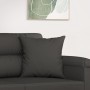 Cojines decorativos 2 uds tela microfibra gris oscuro 40x40 cm