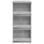 Mesa alta con estante almacenaje gris hormigón 102x50x103,5 cm