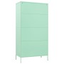 Armario de acero verde menta 90x50x180 cm
