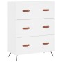 Cómoda madera de ingeniería blanco 69,5x34x90 cm