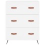 Cómoda madera de ingeniería blanco 69,5x34x90 cm