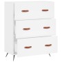 Cómoda madera de ingeniería blanco 69,5x34x90 cm