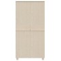 Armario HAMAR madera pino maciza marrón miel 89x50x180 cm