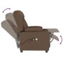 Sillón de masaje eléctrico tela marrón