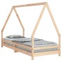 Estructura de cama para niños madera maciza de pino 80x200 cm