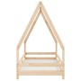 Estructura de cama para niños madera maciza de pino 80x200 cm