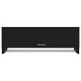 Armario de madera contrachapada negro 100x32,5x35 cm