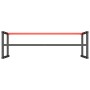 Estructura banco de trabajo metal negro y rojo mate 180x57x79cm