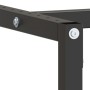 Estructura banco de trabajo metal negro y rojo mate 180x57x79cm