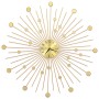 Reloj de pared de metal dorado 70 cm