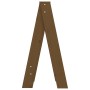 Taburetes 2 uds madera maciza de pino marrón miel 40x40x75 cm