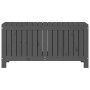 Caja de almacenaje jardín madera de pino gris 108x42,5x54 cm