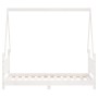 Estructura de cama para niños madera de pino blanco 80x160 cm