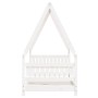 Estructura de cama para niños madera de pino blanco 80x160 cm