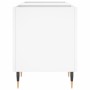 Mueble para discos madera contrachapada blanco 121x38x48 cm