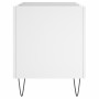 Mueble para discos madera contrachapada blanco 74,5x38x48 cm