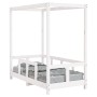Estructura de cama para niños madera de pino blanco 70x140 cm