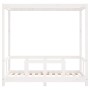 Estructura de cama para niños madera de pino blanco 70x140 cm