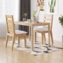 Mesa de comedor madera maciza de acacia 110x70x75 cm