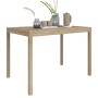 Mesa de comedor madera maciza de acacia 110x70x75 cm