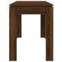 Mesa de comedor madera de ingeniería marrón roble 120x60x76 cm