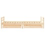 Estructura de cama para niños con cajones madera pino 80x200 cm