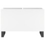 Mueble para discos madera contrachapada blanco 74,5x38x48 cm