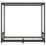 Estructura de cama para niños madera de pino negro 90x200 cm