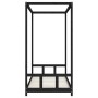 Estructura de cama para niños madera de pino negro 90x200 cm