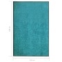 Felpudo lavable azul cian 120x180 cm