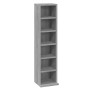 Estantería para CD madera contrachapada gris Sonoma 21x20x88 cm