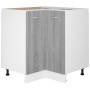 Armario cocina madera ingeniería gris Sonoma 75,5x75,5x81,5 cm